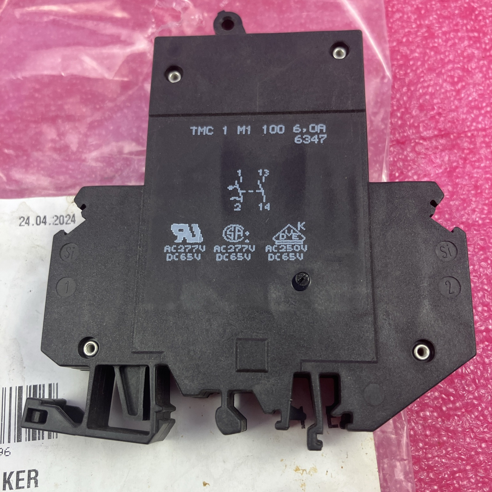 Phoenix Contact TMC 1 M1 100 6,0A Thermal-Magnetic Device Circuit Breaker