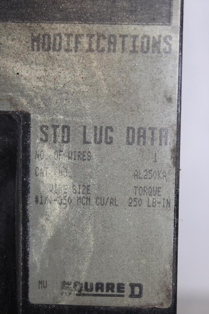 SQUARE D I-LINE CIRCUIT BREAKER KC34225 SERIES 2 225 AMP 480 VAC 3-POLE