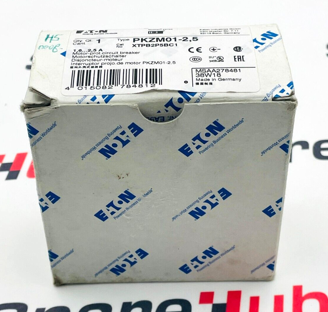EATON PKZM01-2,5 Motor Protection Circuit Breaker XTPB2P5BC1