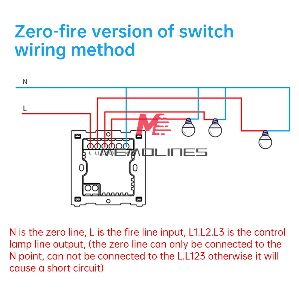 DH-315 Ewelink WiFi Smart Switch Light Control Panel Remote Control Wall Switch