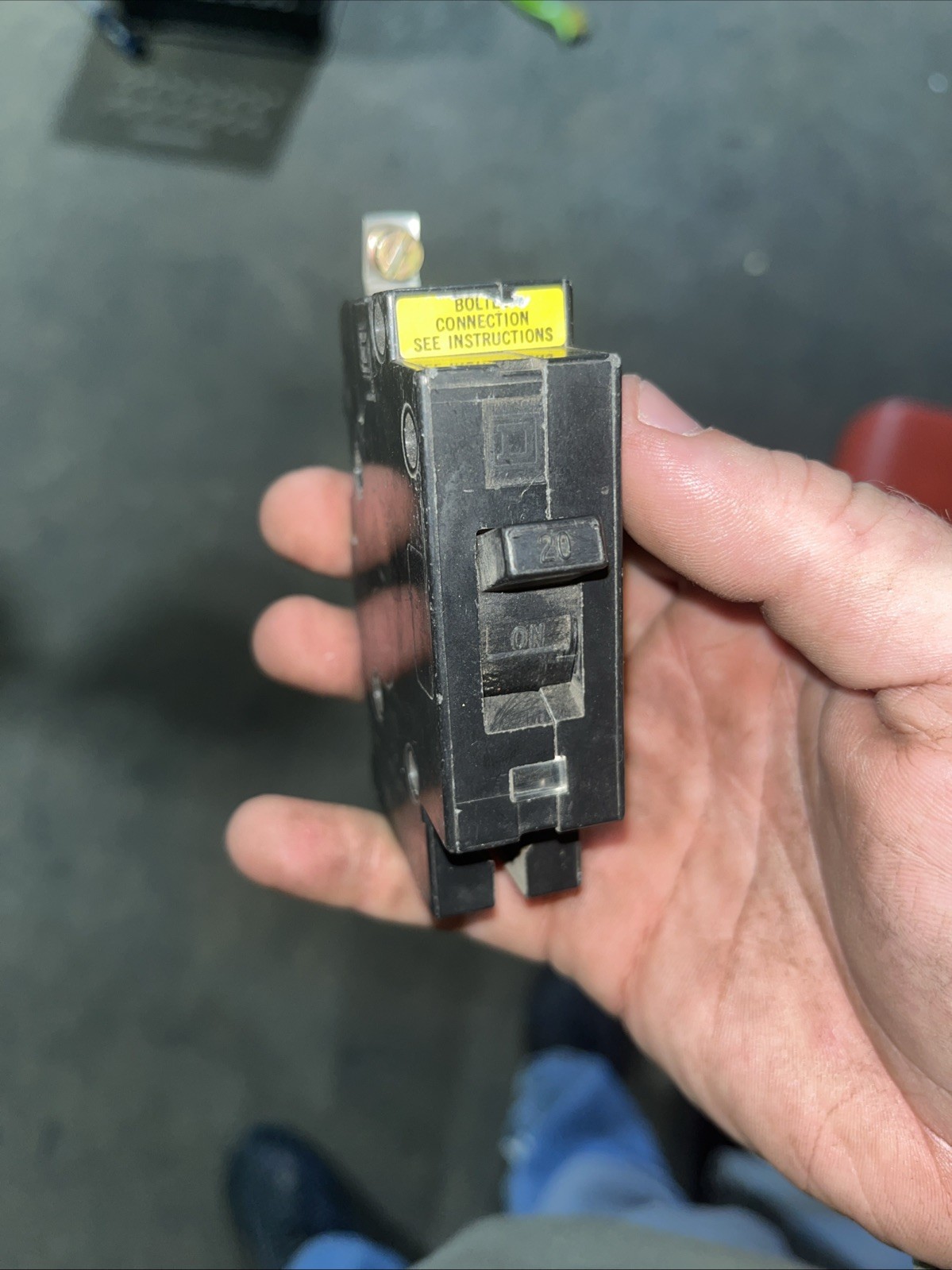 Square D EHB14020 20 Amp 1 Pole Circuit Breaker 120V Bolt On EHB-4