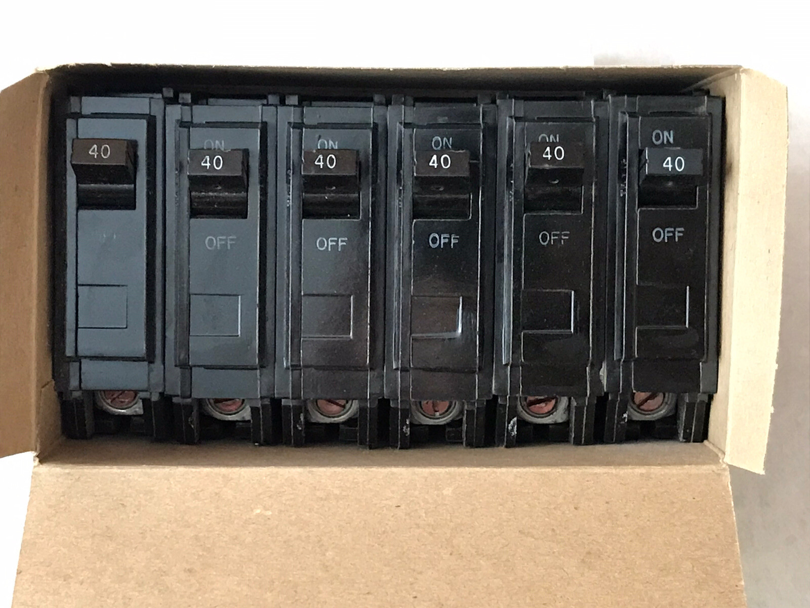 Lot of 6 – GE TQL1240 PLUG IN CIRCUIT BREAKER