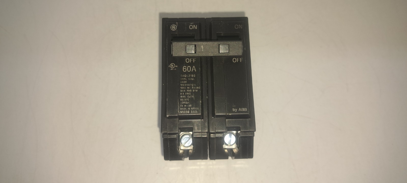 GE ABB THQL2160 60 Amp 2 Pole 120/240V Circuit Breaker NEW