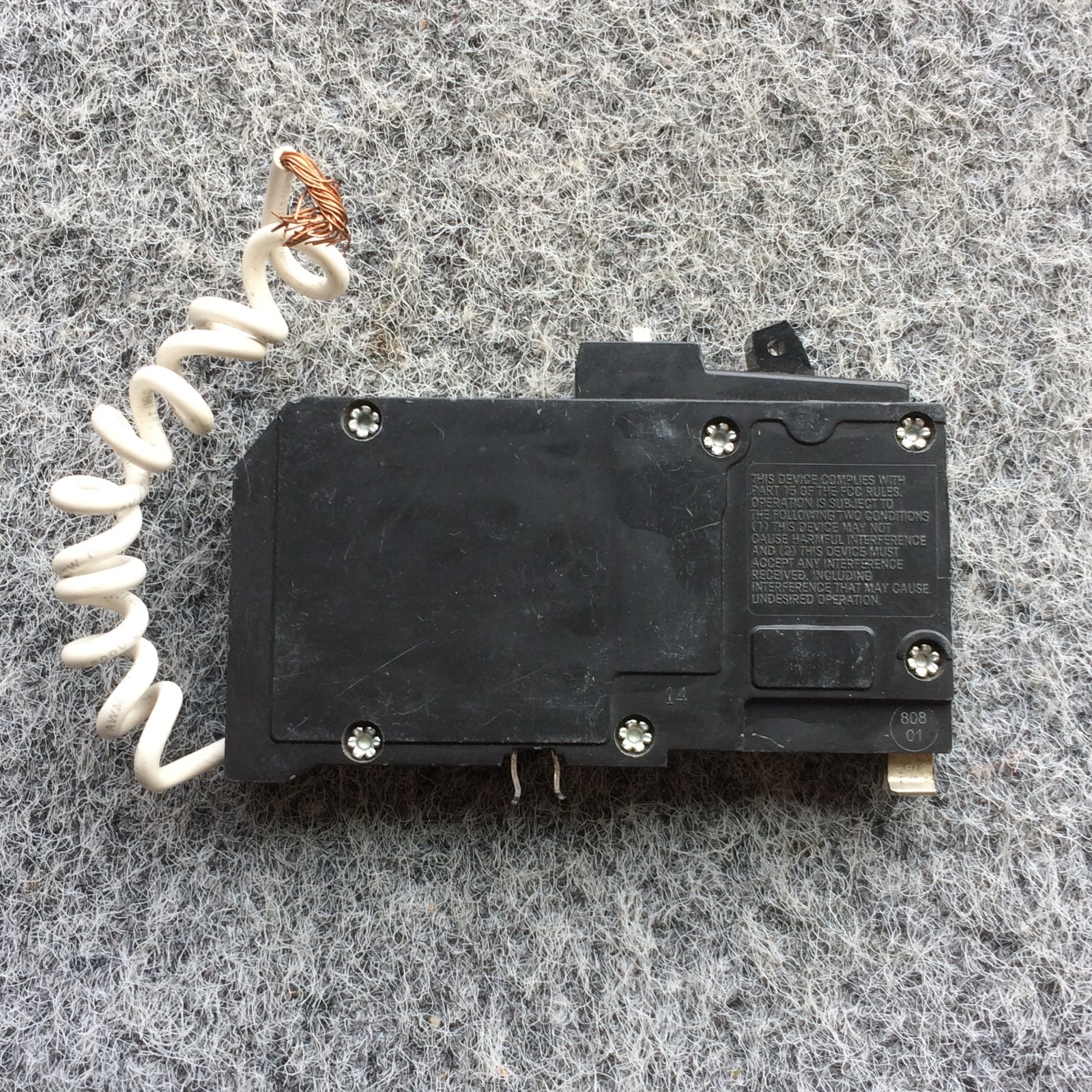 Square D QO120CAFI 20 Amp 1 Pole 120V Plug In Arc Fault CAFI Combination Breaker