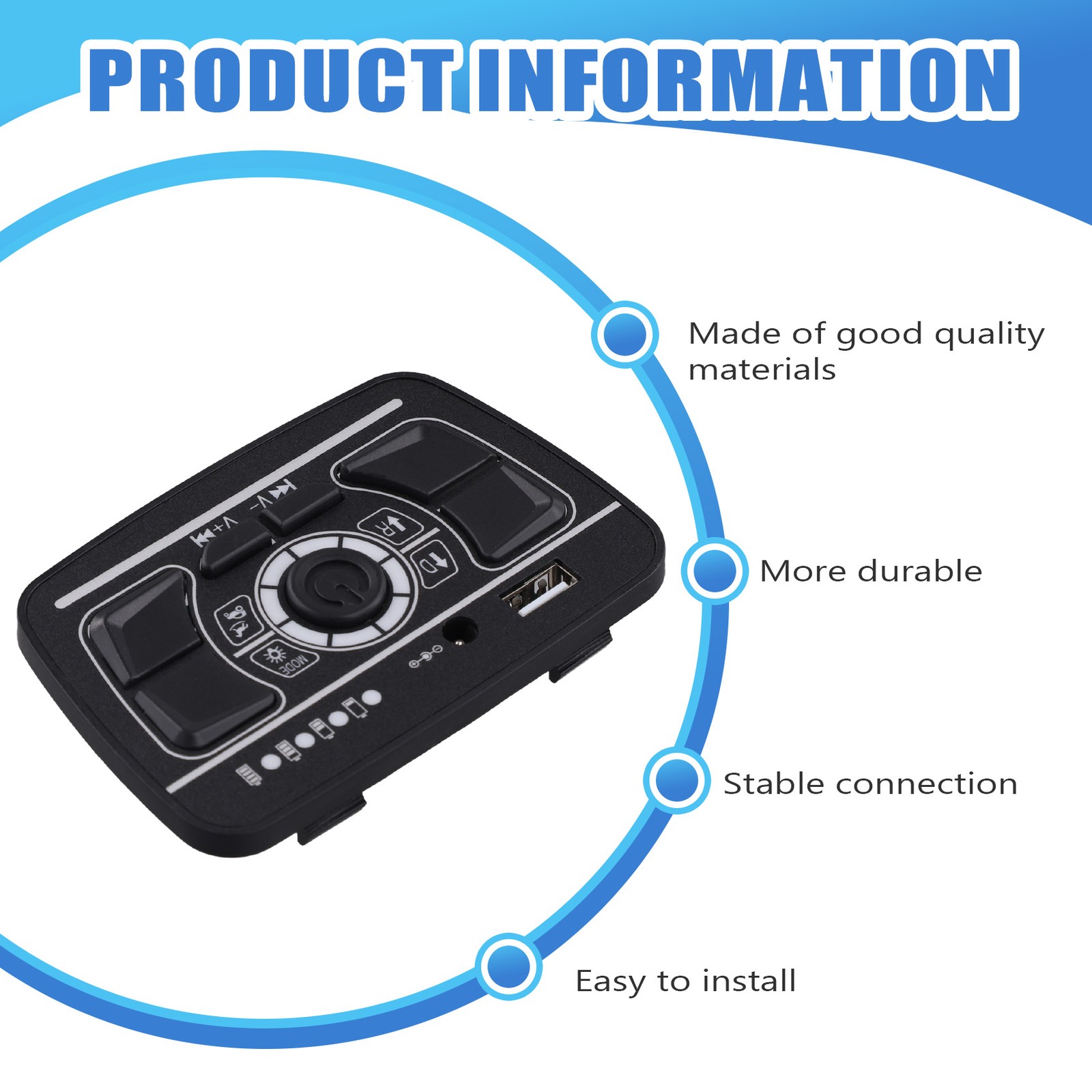 Children’S Electric Car Central Control Panel Multi Functional Bluetooth2488