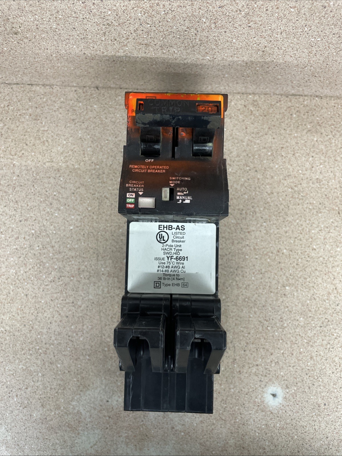 Square D EHB24020AS Circuit Breaker 20A 2Pole 480 V SEE PICS