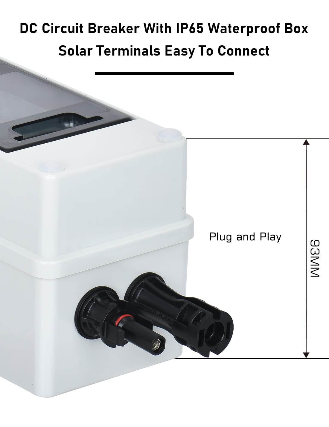 60 Amp Solar Disconnect Switch Dc Circuit Breaker With Cover Outdoor
