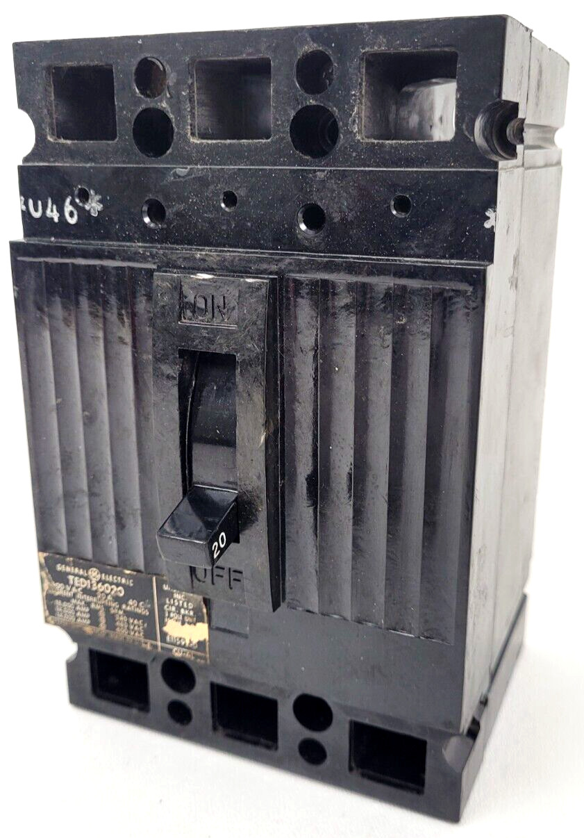TED136020 GE 20 Amp 600V Circuit Breaker – Next Day Option