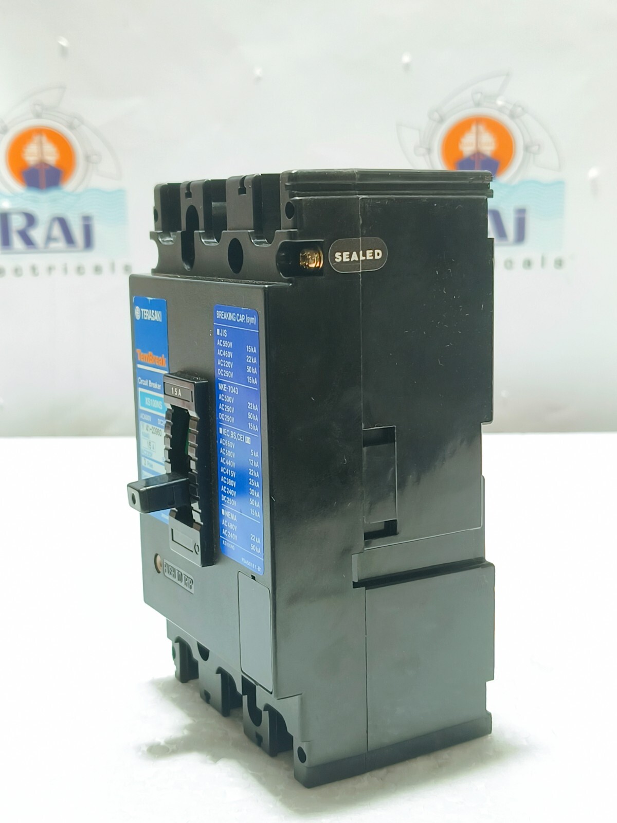 TERASAKI XS100NS, 15 A, CIRCUIT BREAKER AC220V 50kA MCCB 3P (Free Shipping)
