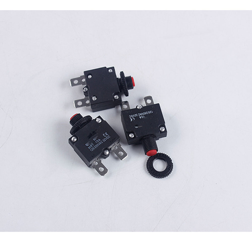 2x 3/9/15/16/30A Push Button Circuit Breakers Overload Protector Manual Reset