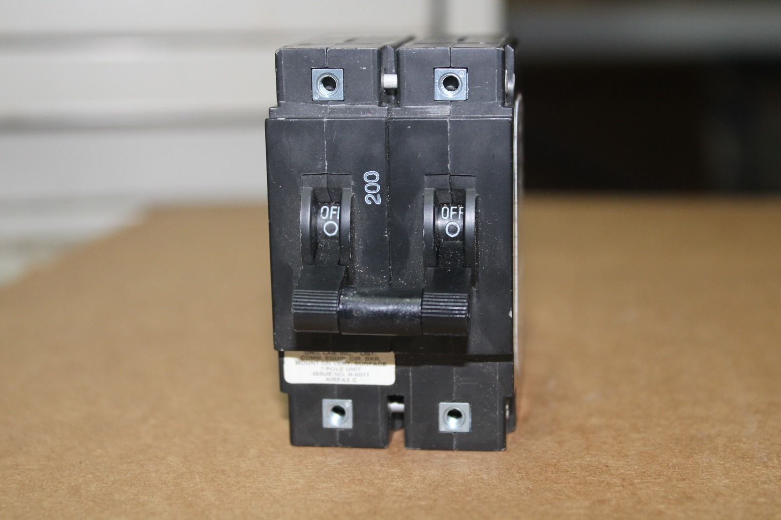 AIRPAX, Toggle Switch Circuit Board, 1 pole, 200 AMP