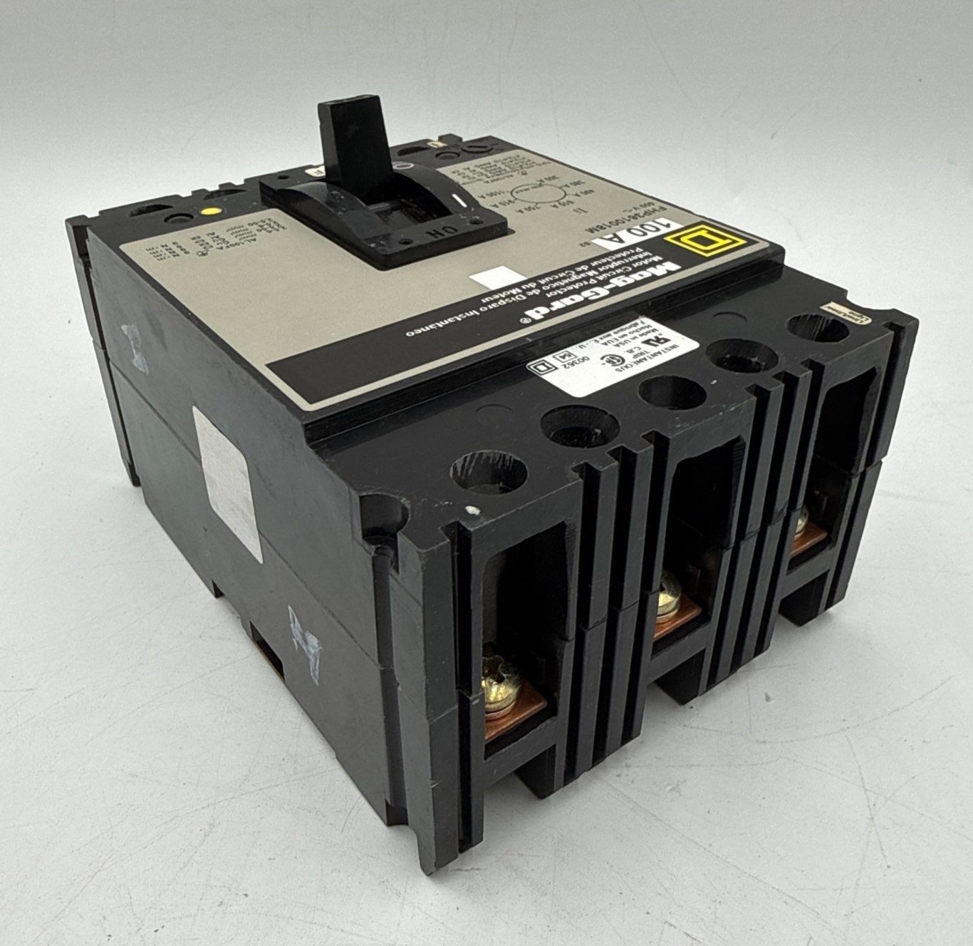 Square D FHP3610018M Motor Circuit Protector Breaker 100A 600V 3P 100 Amp 3 Pole