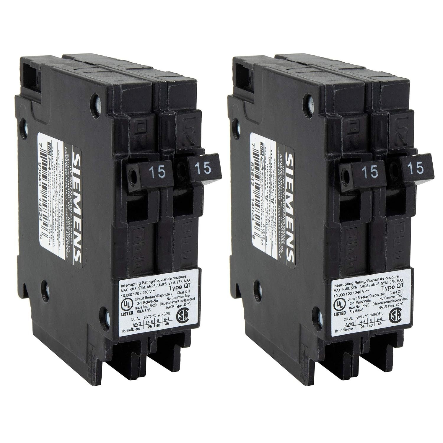 Camper Breaker Replacement 15 Amp | RV Circuit Standard Type