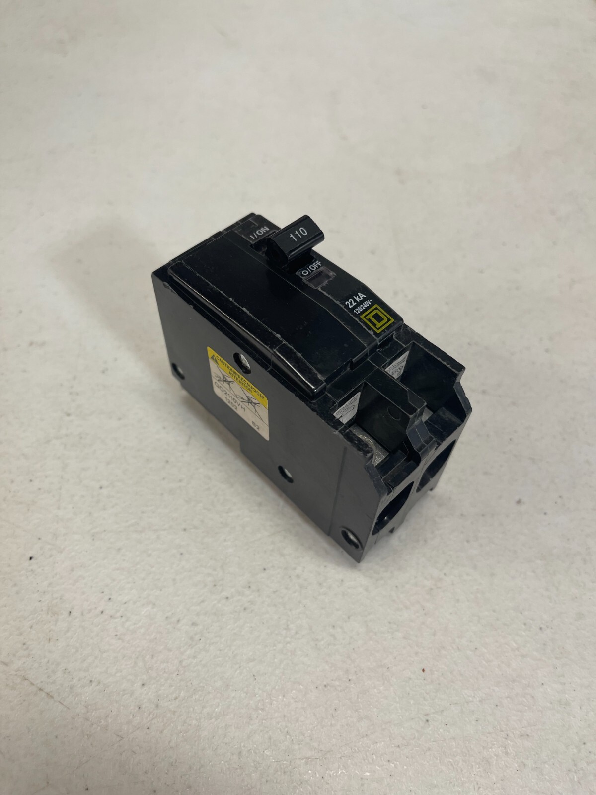 Square D QO QO2110VH 2Pole 110Amp 22K 120/240v Circuit Breaker