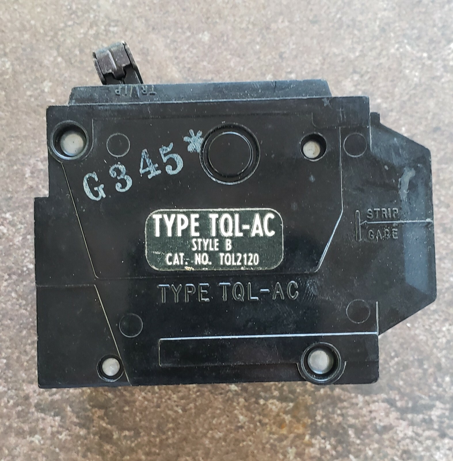 THQL2120 GE CIRCUIT BREAKER 2P, 120/240V, 20A TYPE TQL-AC, STYLE B