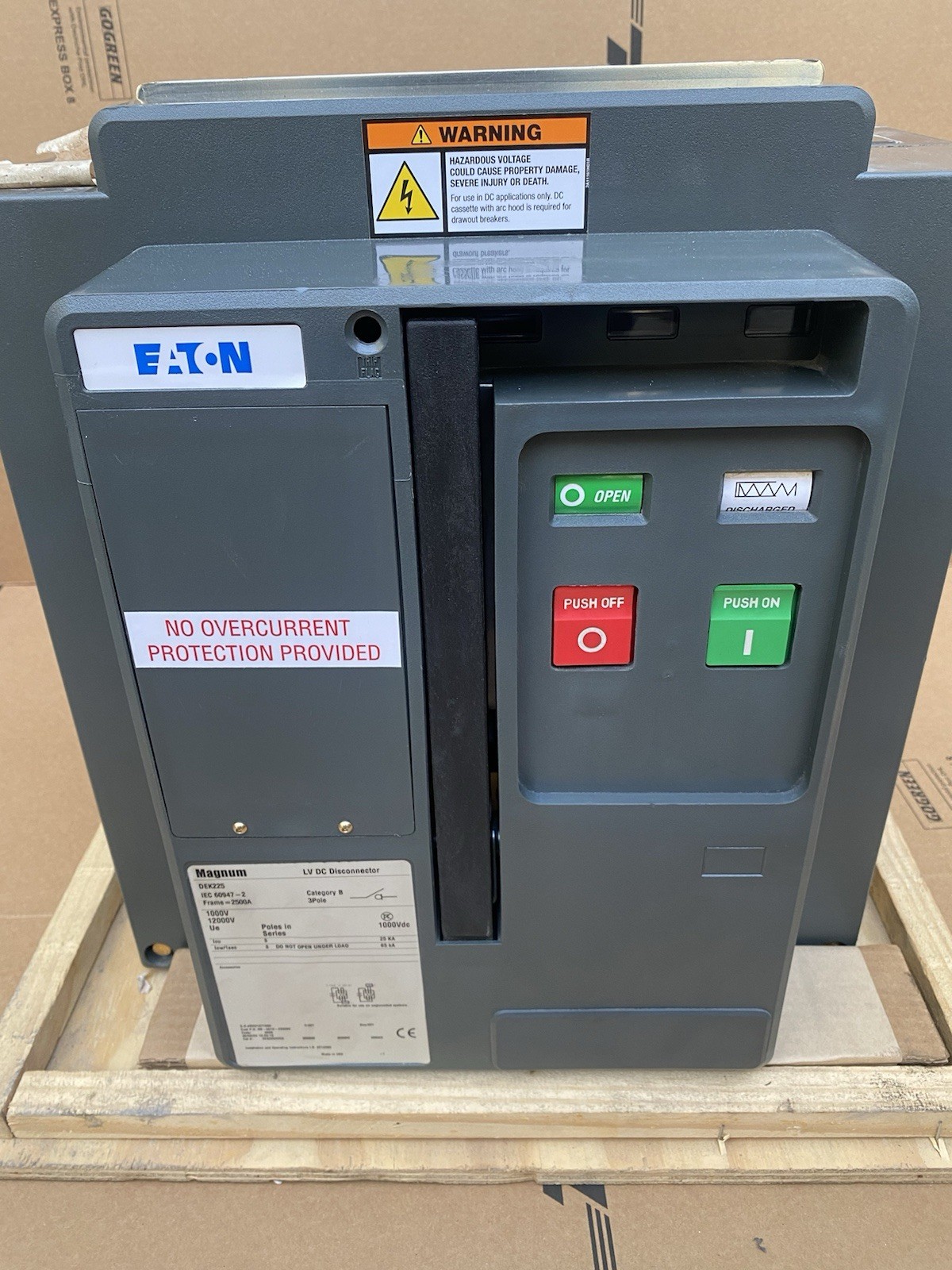 EATON MAGNUM LV DC DISCONNECT DEK225 B 2500A 3P , DEK2253HEA NNNNN MNNN