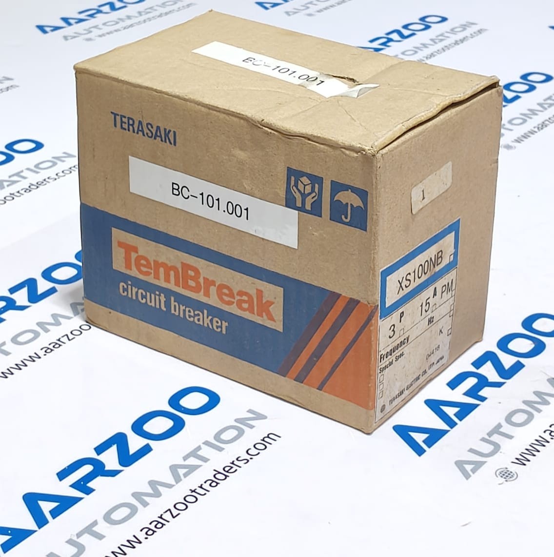 NEW TERASAKI XS100NB 3 POLE 15 AMP TemBreak CIRCUIT BREAKER AC600V 50~60Hz