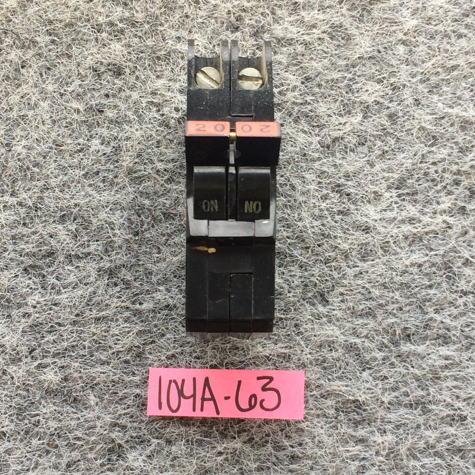 FPE Federal Pacific 20 Amp 2 Pole NC220 Stab-Lok Breaker Mini THIN NC