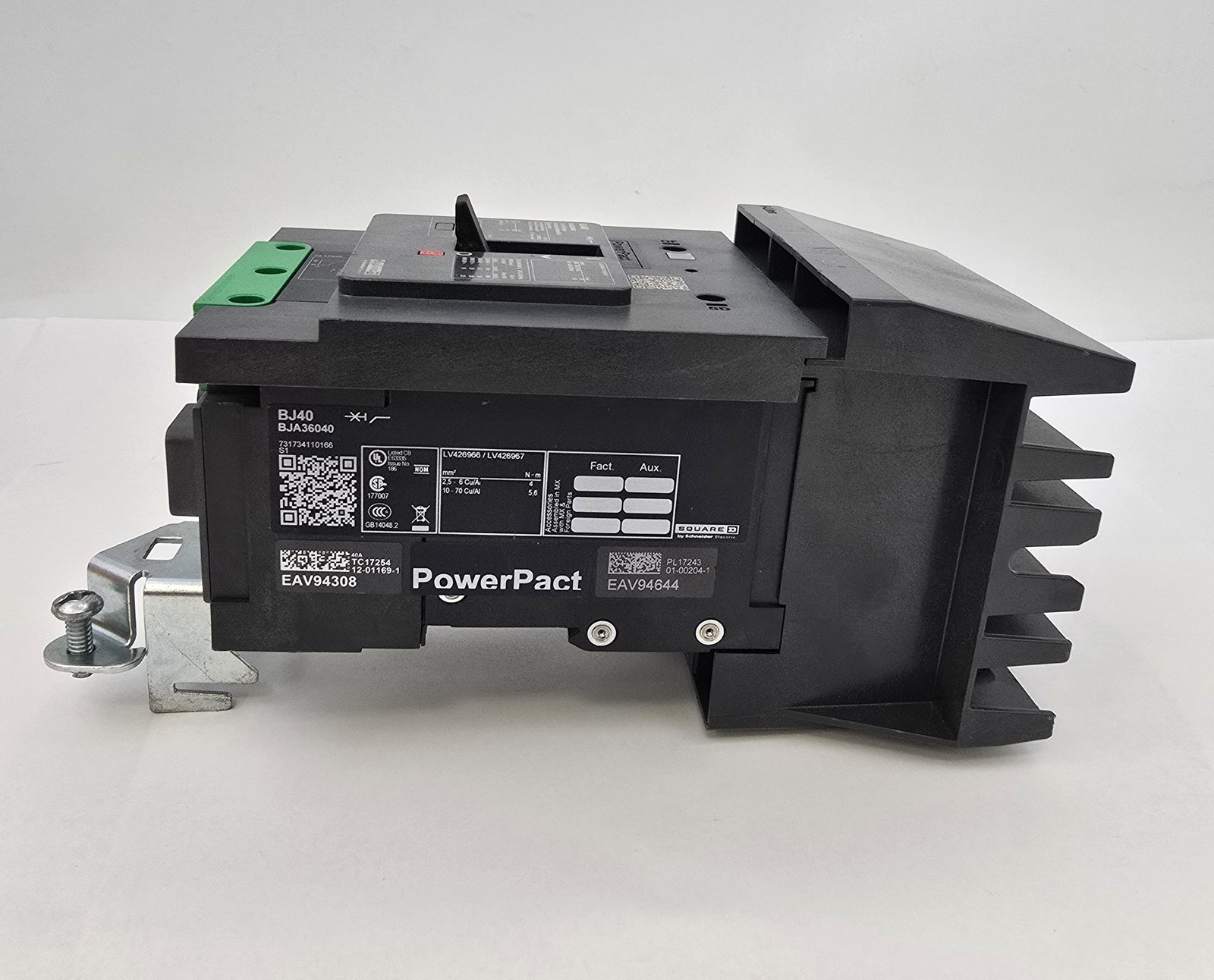 Square D BJA36040 I-Line PowerPact Circuit Breaker 40A 3P 600Y/347V HACR 50/60Hz