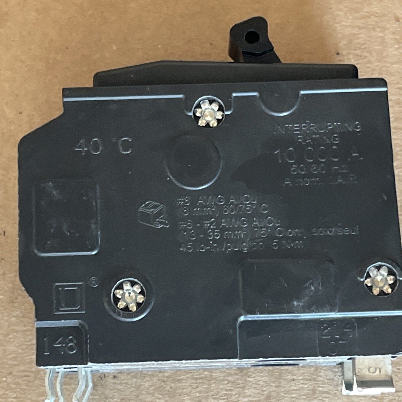 Square D Circuit Breaker | 35a | 2-Pole | 120/240V | 10kA | Clip-On