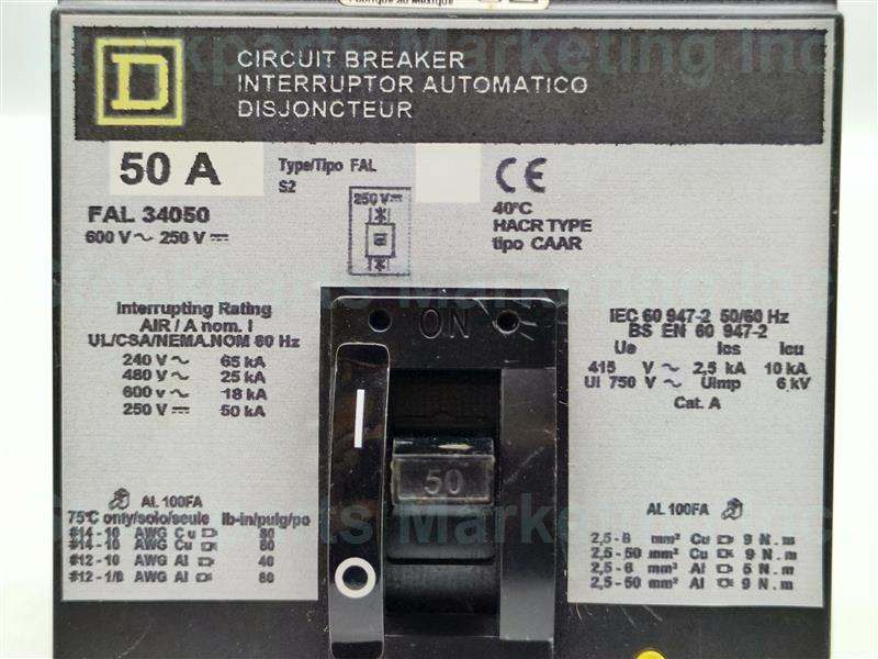 Square D FAL 34050 FAL34050 Circuit Breaker 50A 30 Days Warranty Fast Shipping