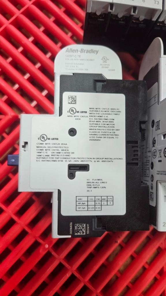 Allen-Bradley 140MT-C3E-B40 Motor Protector Circuit Breaker 2.5 – 4A Trip