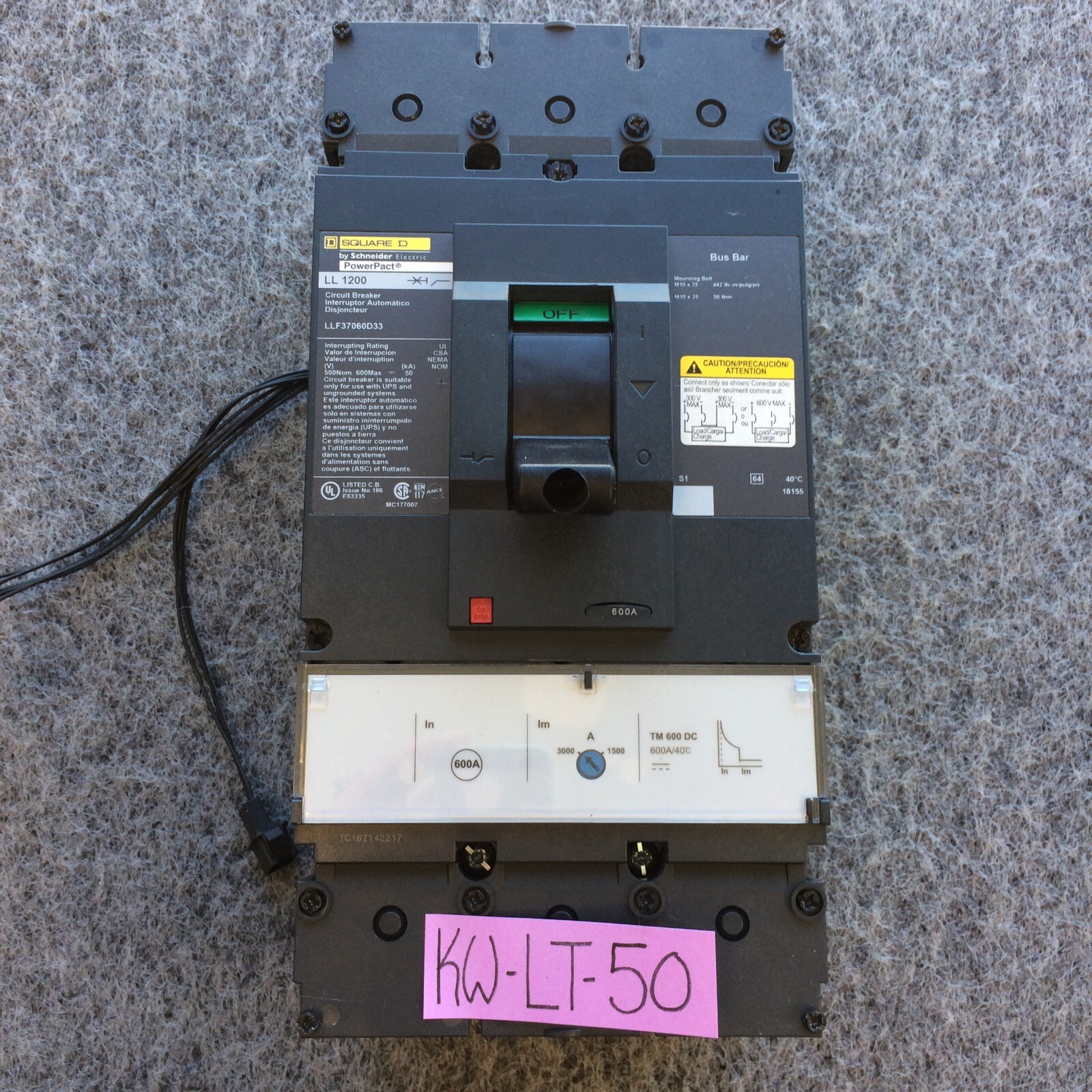 SQUARE D Power Pact LLF37060D33 600V 600A 3pole NTO – !!! FREE !! SAMSUNG CASE