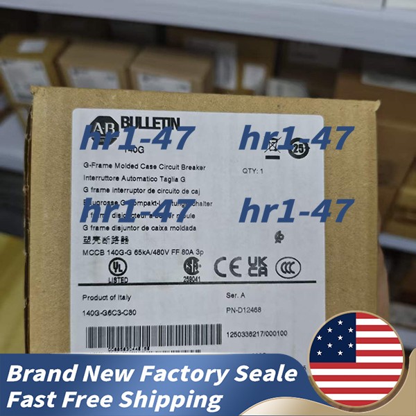 Brand NEW 140G-G6C3-C80 3-Pole Circuit Breaker Free Shipping