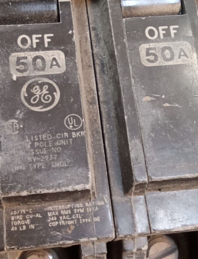 General Electric/BREAKER/THQL32050/50A/3P /240V/GROVE/THQL/USE(L240