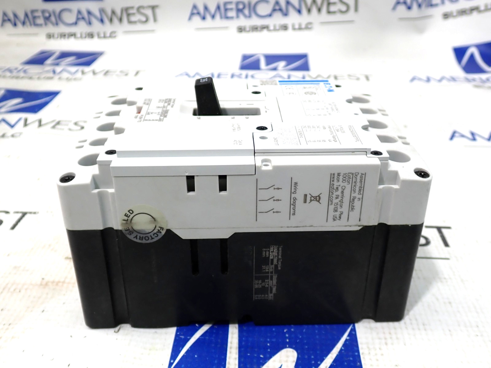 Eaton PDG23G0035TFFL 3 Pole 35 Amp 600 Volt 35kA@480V Circuit Breaker – Tested
