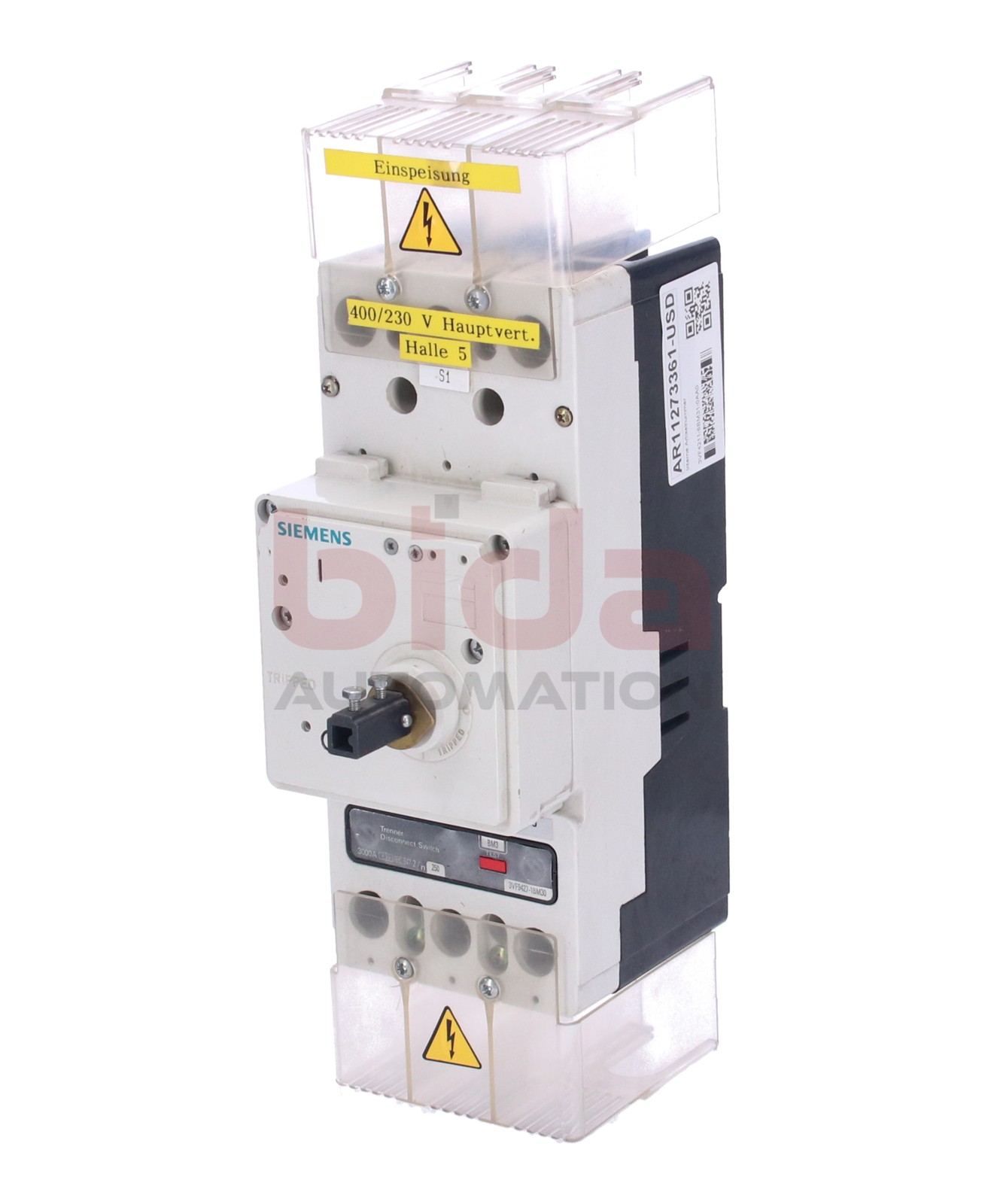 Siemens 3VF4211-6BM31-0AA0 / 3VF4 211-6BM31-0AA0 Circuit Breaker 3 Pole