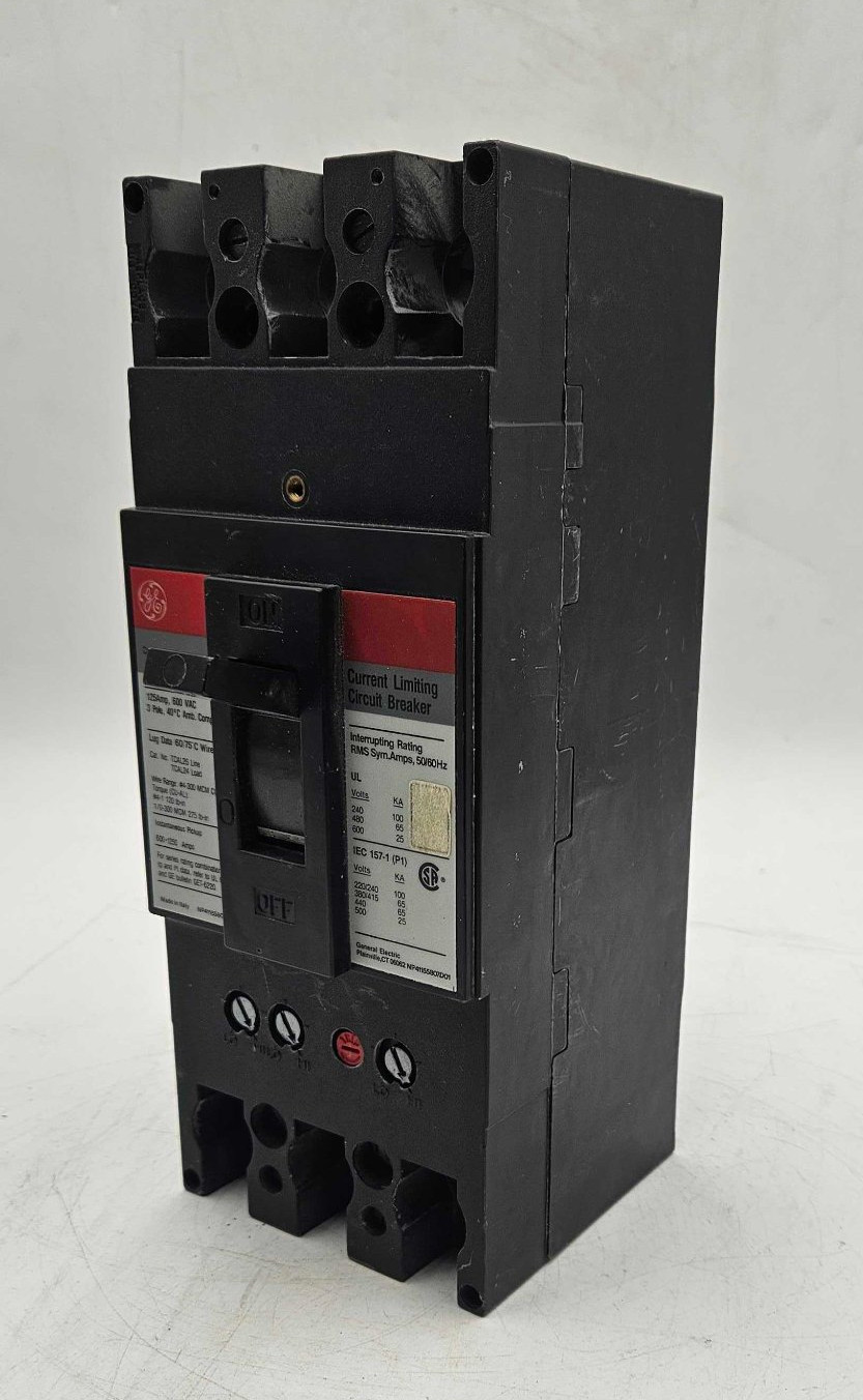 GE TFL236125WL Circuit Breaker 125A 3P 600V 3PH TFL 125 Amp 3 Pole