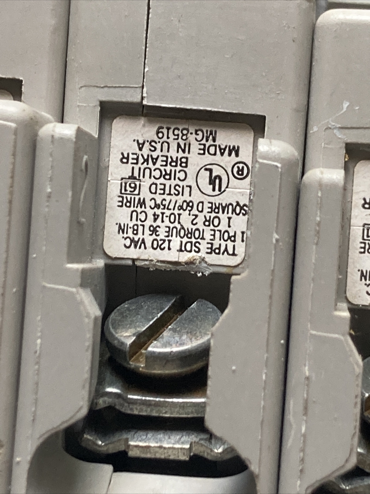 TRILLIANT SDT115 Square D SQD Circuit Breaker 1 Pole 15 Amp 120V “WARRANTY”