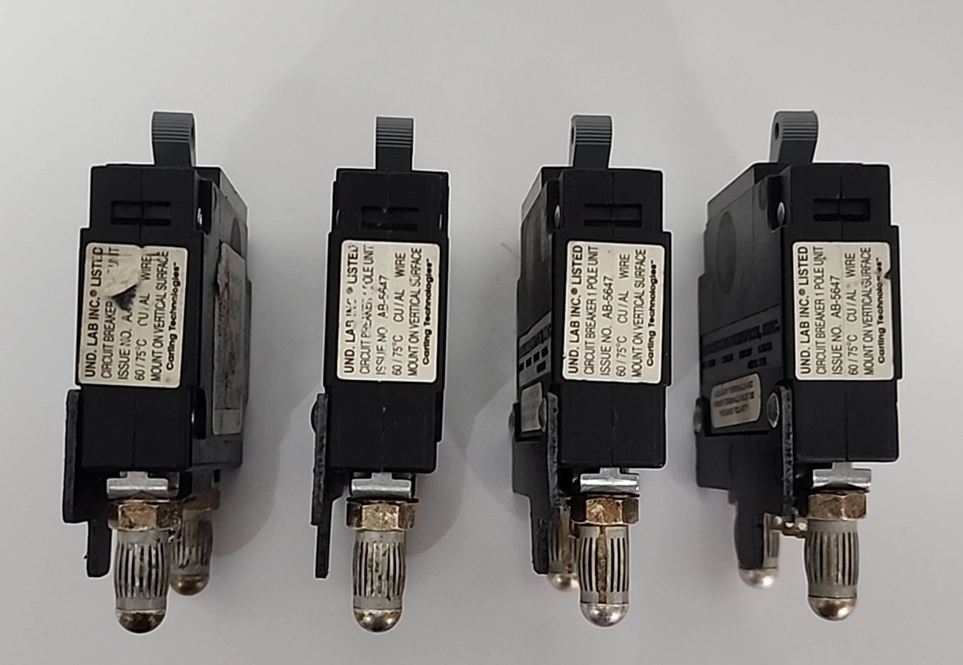 4x CARLING CTI-X0-12-094-A71-MJ 60A 80V BULLET STYLE CIRCUIT BREAKER [2WS2-6]