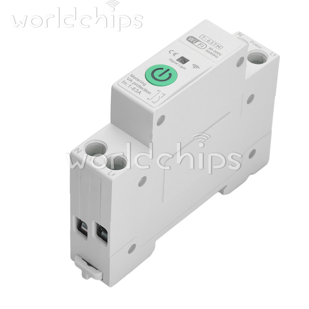 TUYA 63A WiFi Smart Circuit Breaker Over Current Under Voltage Protection Power