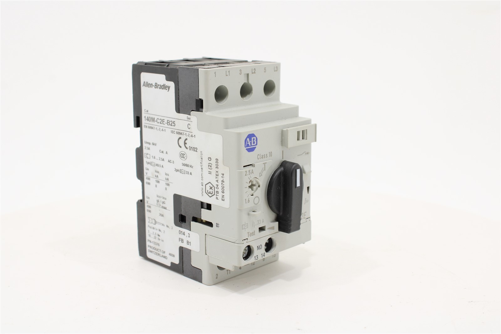 Allen-Bradley 140M-C2E-B25 Motor Protection Circuit Breaker | 3-Pole | 1.6-2.5A