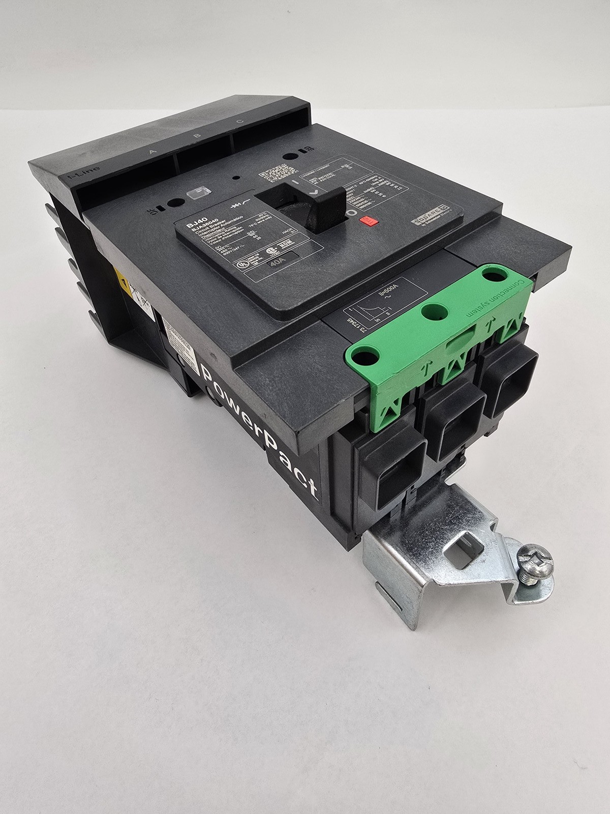 Square D BJA36040 I-Line PowerPact Circuit Breaker 40A 3P 600Y/347V HACR 50/60Hz