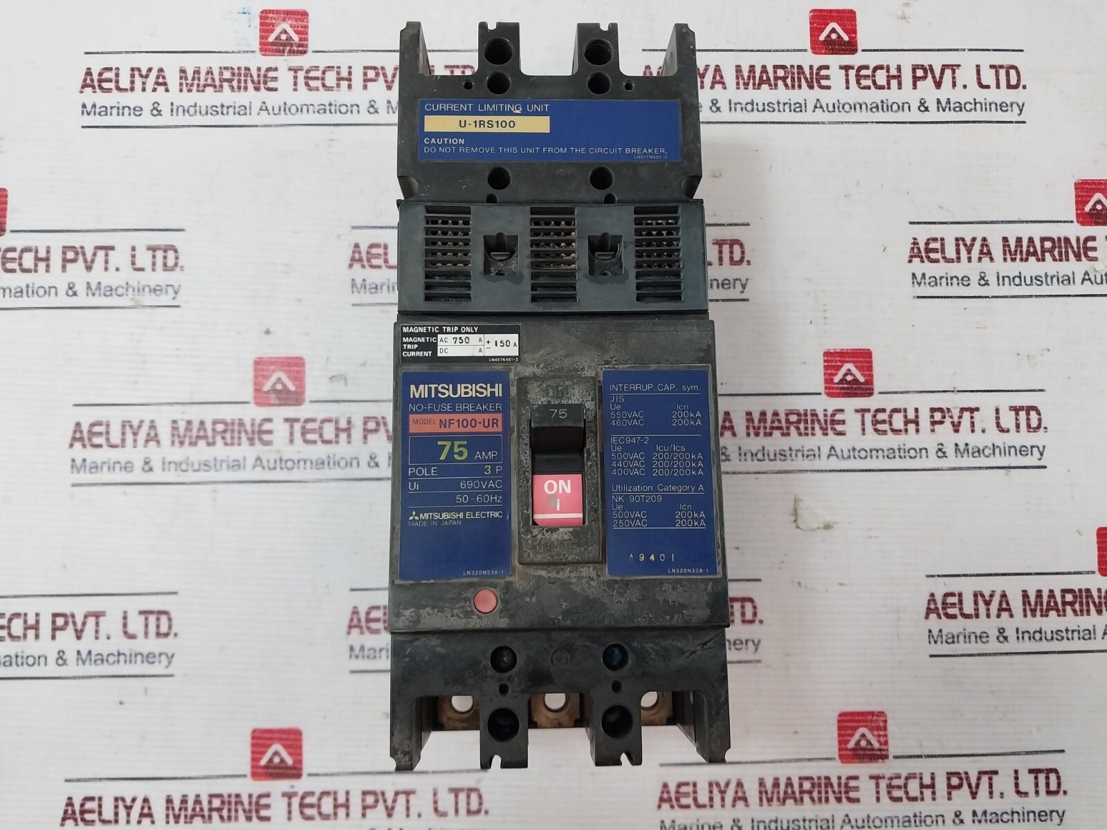 Mitsubishi Electric NF100-UR No-Fuse Breaker AC 380-450V 50-60Hz