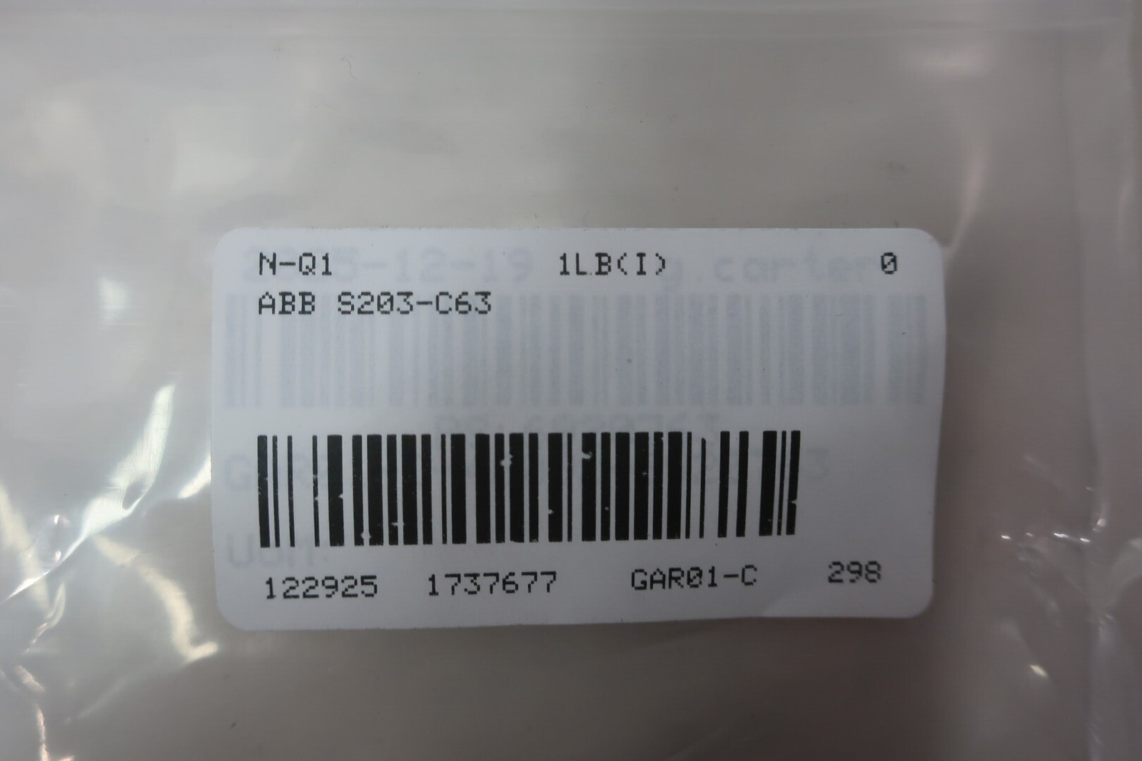 Abb S203-C63 Miniature Circuit Breaker 3p 63a