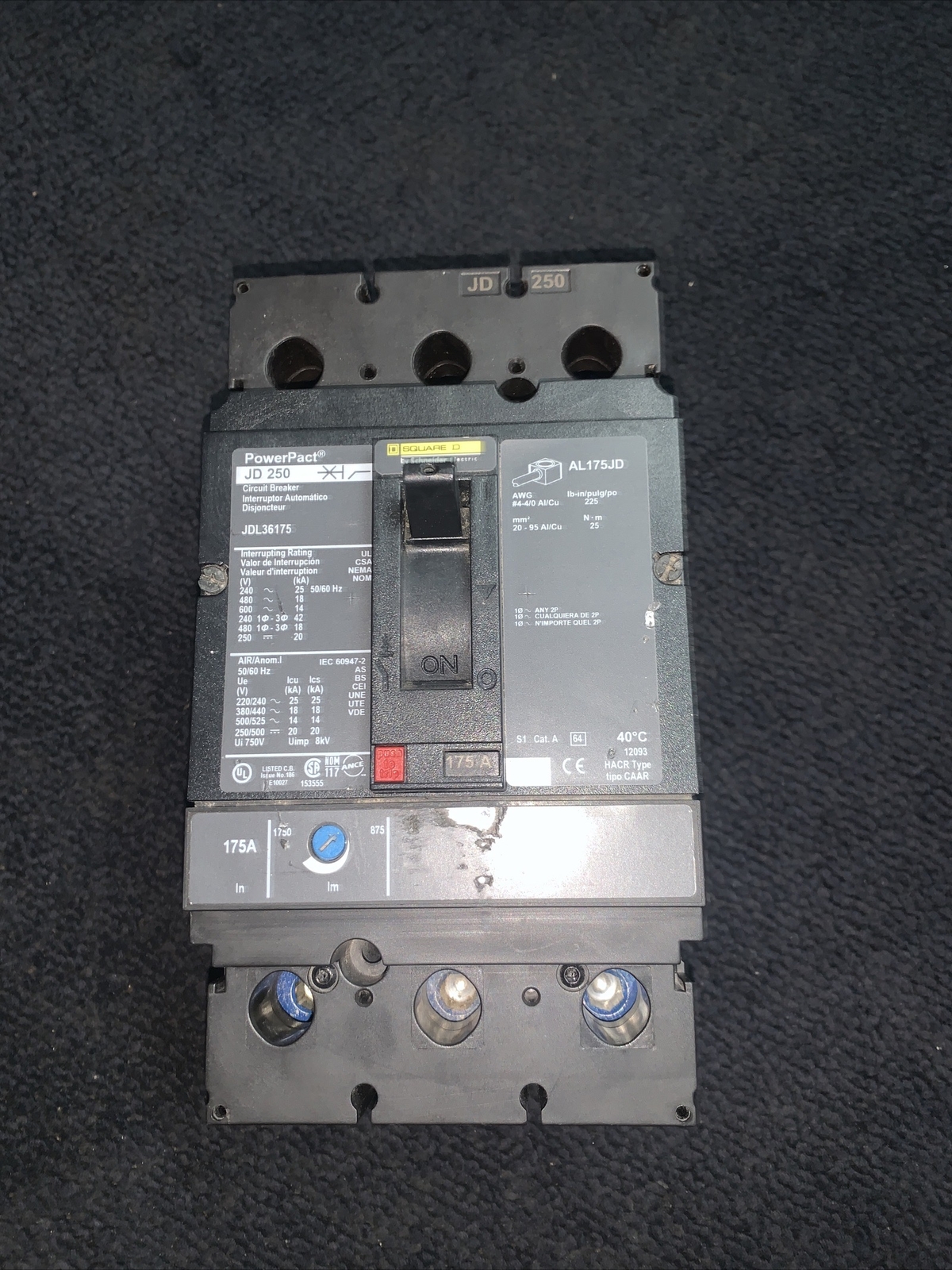 Square D JDL36175 600V Circuit Breaker