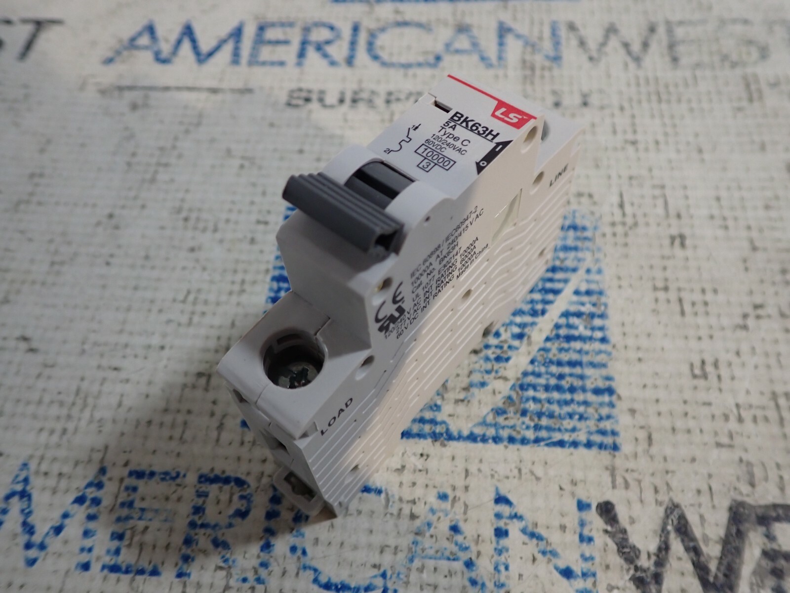 1 Pole Din Rail MCB UL1077 Miniature Circuit Breaker 120 Volt C Curve PICK AMP