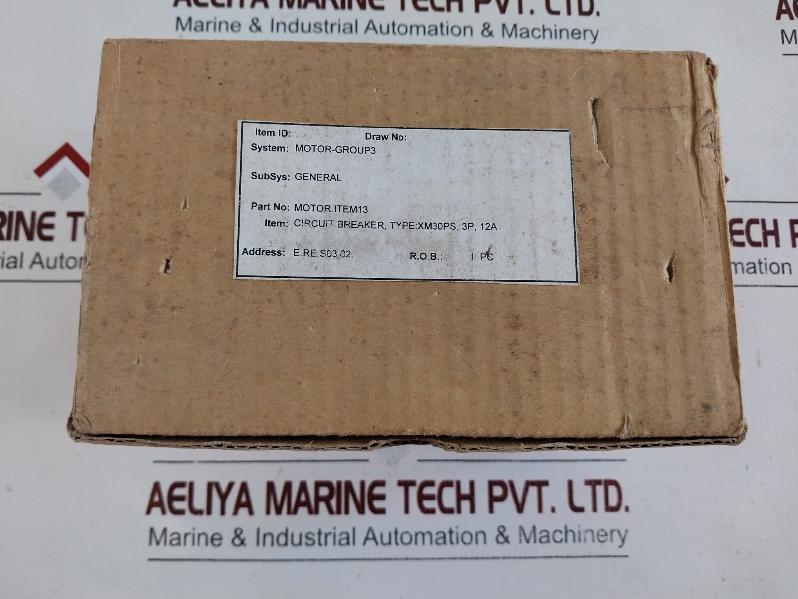 Terasaki XM30PS Motor Circuit Breaker 3-Pole 12Amp 400-440v
