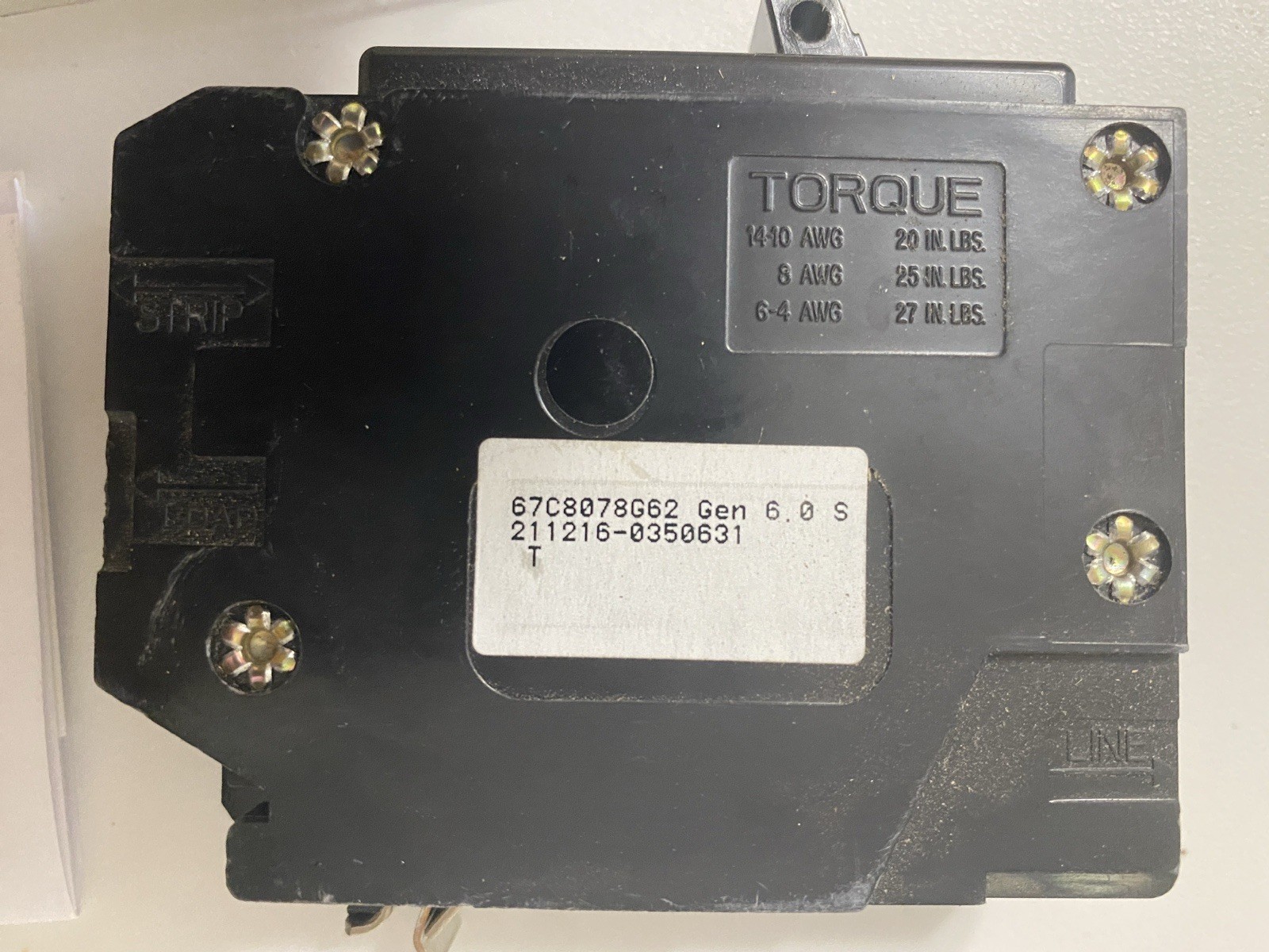 Cutler Hammer Eaton BRP120A1CS AFCI/GFCI Plug-On Neutral Breaker