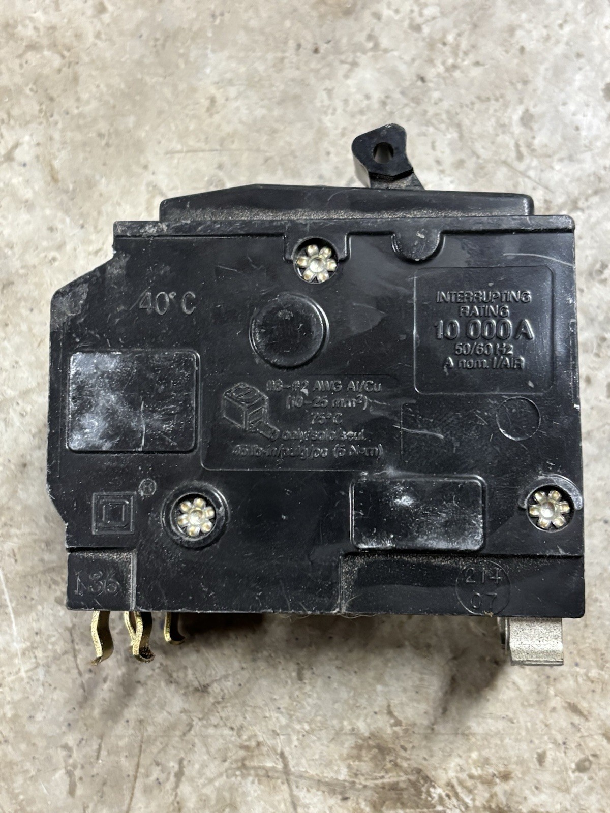 Square D QO250 2-Pole 50-Amp 120/240V Plug-In Circuit Breaker