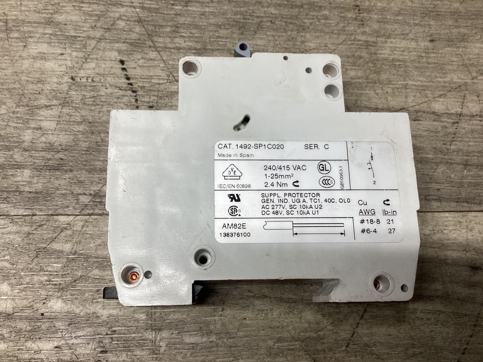 LOT OF 3 Allen Bradley 1492-SP C2 2Amp 240/415v 1492-SP1C020 #107N120