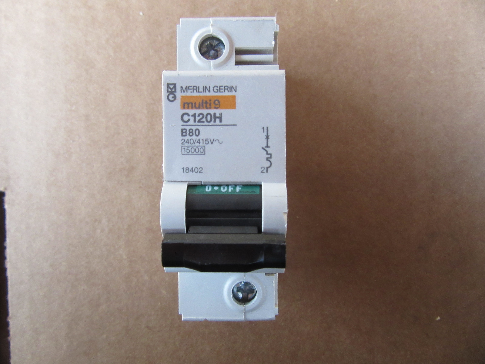 Merlin Gerin C120H B80 Circuit Breaker 1 Pole 80 Amp 240/415V 18402 NEW!!!