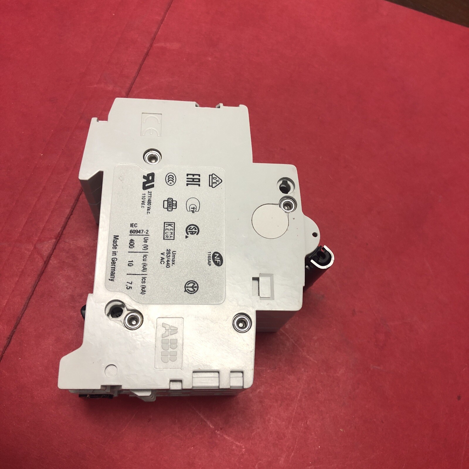 ABB S202-D1 2 Pole 1 Amp 277/480V Miniature Circuit Breaker NEW MADE IN GERMANY