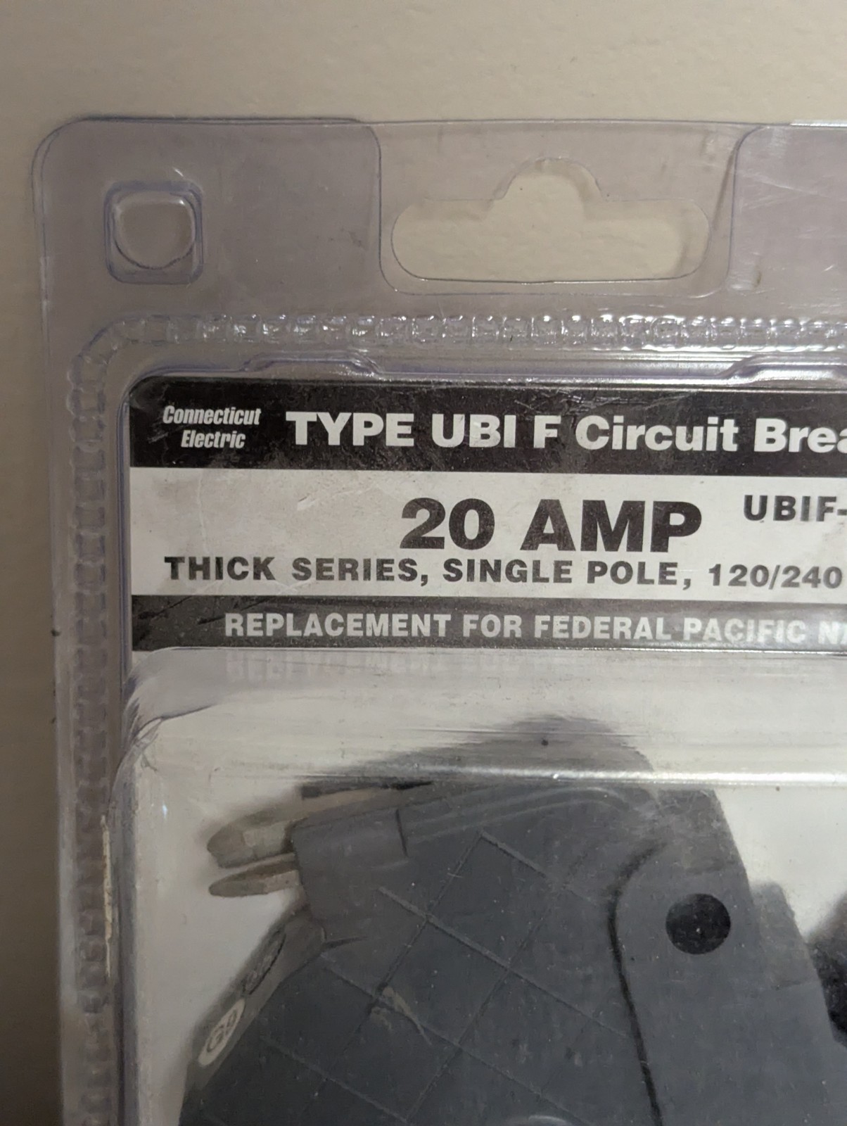 Connecticut Electric Thick 20 Amp 1/2 in 1-Pole Stab-Lok Type NA Circuit Breaker
