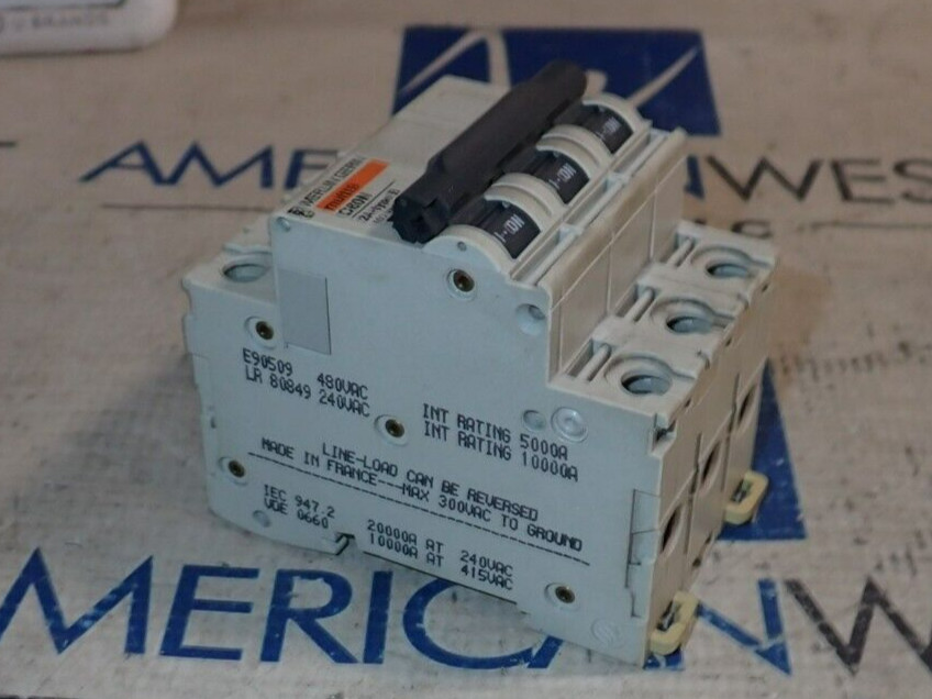 Merlin Gerin Multi9 24141 C60N 2A Type B 480 Volt Din Rail Circuit Breaker