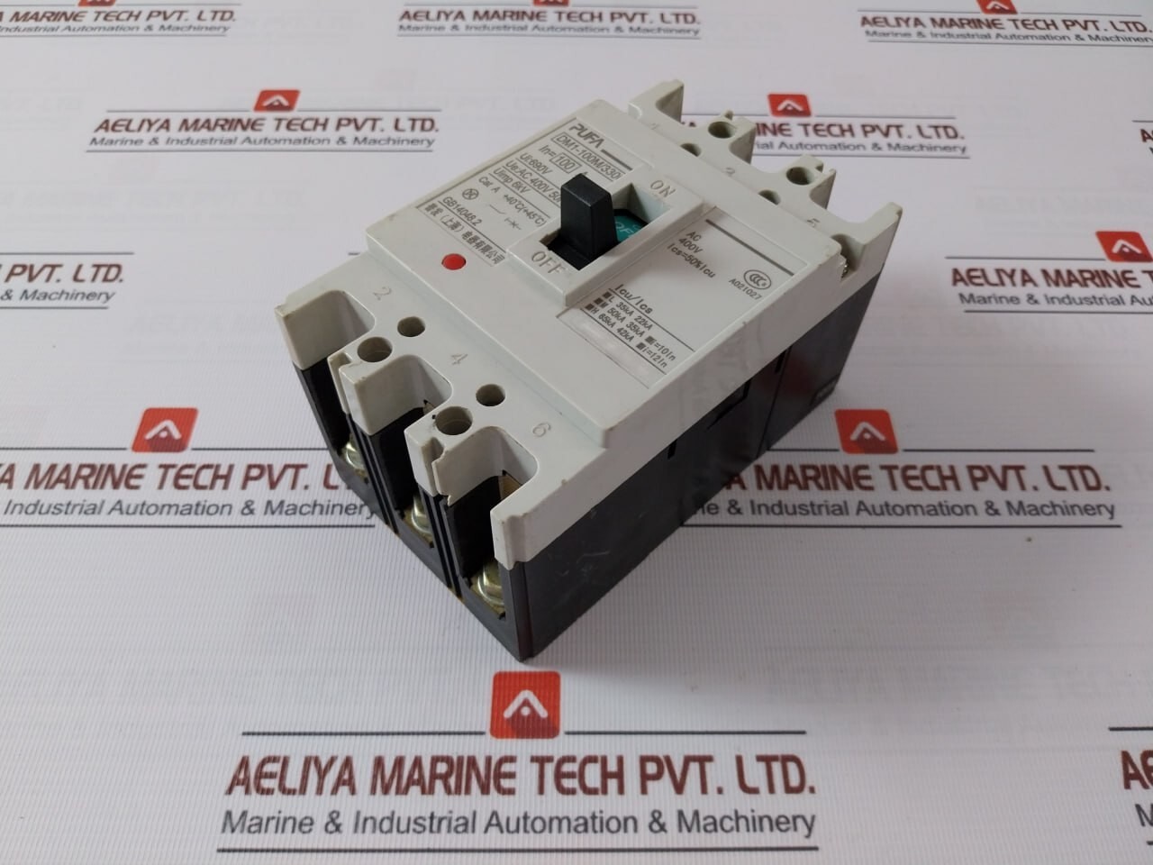 PUFA DM1-100M/3300 Circuit Breaker 690V AC 400V 50HZ 100A